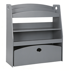 Étagère à livres pour enfants en bois personnalisable avec tiroir, <span class=keywords><strong>rangement</strong></span> multifonctionnel pour livres d'enfants pour la crèche et la maternelle - Product Image 1