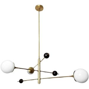 โคมไฟเพดานสไตล์นอร์ดิก โมเดิร์น มินิมอล สำหรับห้องนอน ห้องรับประทานอาหาร ห้องนั่งเล่น ดีไซน์เส้นตรงทันสมัย โคมไฟโมเลกุล - Product Image 2