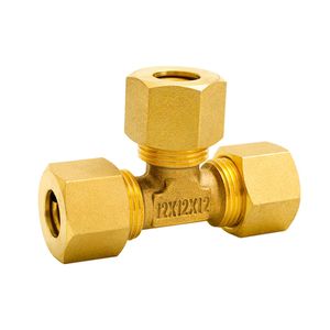 Raccord de tuyauterie en cuivre, coude et T sans soudure à connexion rapide, 12 mm 20 mm, adaptateur et connecteurs pour instruments et eau, raccords en laiton - Product Image 1