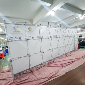 Portable Foldable <strong>Fabric</strong> Backdrop <strong>Pop</strong>-<strong>up</strong> Display Wall Exhibition Booth Stand For Trade Shows - Product Image 4