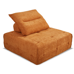 Canapé en tissu minimaliste moderne en forme de U à une place, avec housse amovible et lavable, rembourrage intégral en éponge pour salon et maison - Product Image 1