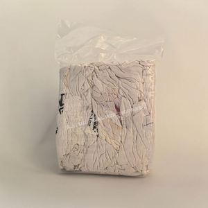 Trapos de Algodón Industriales Suaves Blancos Estampados IMPA 232906, Trapos de Limpieza de Felpa Blanca de 50 lb. - Product Image 1