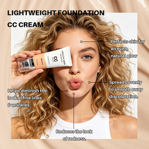<span class=keywords><strong>Crème</strong></span> <span class=keywords><strong>CC</strong></span> Écran Solaire SPF 50+ Effet Matifiant, Anti-Imperfections, Blanchissante et Éclaircissante, Longue Tenue, Imperméable, Contrôle du Sébum, Marque Privée - Product Image 3