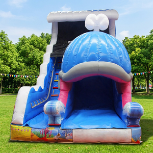 WINSUN <b>Large</b> Inflatable Whale Blowup <b>Slide</b> PVC Dry <b>Slide</b> for Trampoline Park Shopping Mall Use - Product Image 1