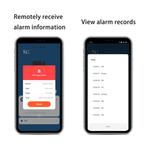 Không dây wifi Cửa Cửa sổ Báo động cảm biến âm thanh ánh sáng báo động nhà thông minh ứng dụng an ninh cho căn hộ Windows & cửa ra vào trẻ em an toàn 100dB - Product Image 6