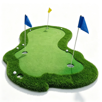 Tapis de putting pour entraînement de golf en intérieur, gazon synthétique réaliste pour l'entraînement de golf à domicile et l'utilisation dans la cour