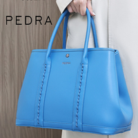 Tas Tangan Wanita Grosir Merek PEDRA, Desain Kulit PU Baru, Tas Tote Anyaman Fashion Wanita, Tas Selempang dengan Dompet