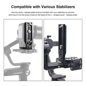 Takenoken nhanh chóng phát hành hình chữ <span class=keywords><strong>L</strong></span> nhôm <span class=keywords><strong>Tripod</strong></span> gắn kết cơ sở tấm cho khung dọc cho máy ảnh ngang hành động máy ảnh - Product Image 5