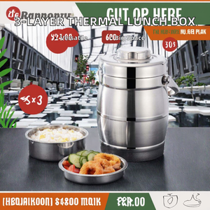 2L Edelstahl Thermobehälter Runde Lunchbox mit BPA-freiem Vorteil für Takeaway und Geschenk-Lebensmittelbehälter - Product Image 2