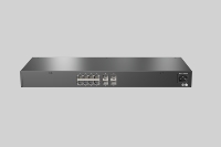 Switch AV sobre IP Gigabit de 8 Puertos PoE con 4 Puertos de Enlace Ascendente Ethernet 10G para Redes AV Profesionales