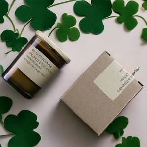 <span class=keywords><strong>Bougie</strong></span> parfumée en cire de soja dans un pot en ambre, écologique, faite à <span class=keywords><strong>la</strong></span> main, coffret cadeau de luxe, vente en gros, parfum d'ambiance pour <span class=keywords><strong>la</strong></span> maison, bougies d'aromathérapie - Product Image 2
