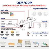 En gros, Accessoire de bidet intelligent pour toilettes, sans électricité, ultra-mince, avec double buse, auto-nettoyant, type Shattaf