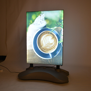 Boîte lumineuse SEG extérieure, source lumineuse LED remplie d'eau, <span class=keywords><strong>chevalet</strong></span> pour affiche <span class=keywords><strong>de</strong></span> rue, publicité, panneau sandwich en métal pour <span class=keywords><strong>trottoir</strong></span>, enseigne <span class=keywords><strong>de</strong></span> pavillon - Product Image 6