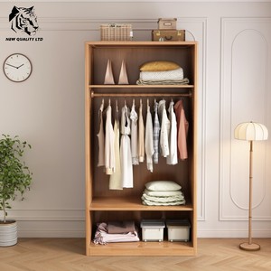 chinese factory cheapest customization in stock ready to ship armoire unique design bedroom furniture wooden <b>clothes</b> wardrobe - Product Image 4