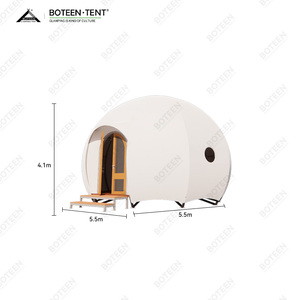 Tente Dôme Citrouille Tendance <span class=keywords><strong>Resort</strong></span> Luxe Imperméable Extérieure Safari Glamping Hôtel pour Hébergement de Voyage et Affaires - Product Image 5