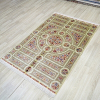 Tapis tissés à la main 122x183cm avec franges de Turquie Tapis oriental en soie pour salon chambre