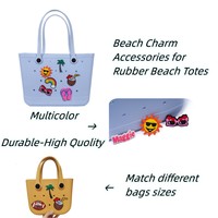 Sac de plage Eva 2023, nouveaux accessoires, accessoires en caoutchouc pour sac de plage, breloques, accessoire de sac de plage Eva, sacs de plage charmants