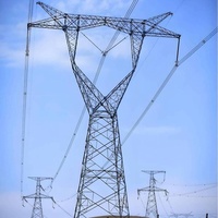 Pylône de transmission léger en treillis métallique Kehua, 10kV-500kV, 300A, longue portée