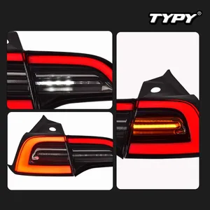อุปกรณ์ตกแต่งรถยนต์สำหรับ Tesla Model Y/3 ไฟท้าย ปี 2019-2024  ดัดแปลงเป็นไฟท้าย LED แบบ DRL พร้อมไฟเลี้ยวแบบไดนามิก - Product Image 2