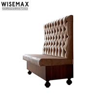 Cabine en L au design nordique moderne, avec rembourrage en tissu velours, mobilier de restaurant, moderne