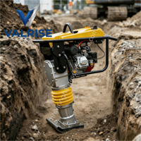 Compacteur à essence haute efficacité 65 kg 800 battements/min, type « Jumping Jack », vitesse 16 m/min pour tranchées