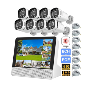ชุดกล้องวงจรปิด 8CH 8MP 4K PoE NVR พร้อมจอ LCD 7 นิ้ว กล้องทรงกระบอก ระบบ IP67 กันน้ำ มองเห็นภาพสีในเวลากลางคืน - Product Image 1
