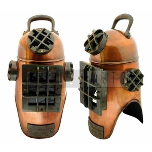 Casco de Buceo Antiguo de Cobre, Casco de Buceo de la Marina de los Estados Unidos, Casco de Buceo Náutico Vintage, Decoración Náutica Marítima para el Hogar, Accesorio para Películas - Product Image 1
