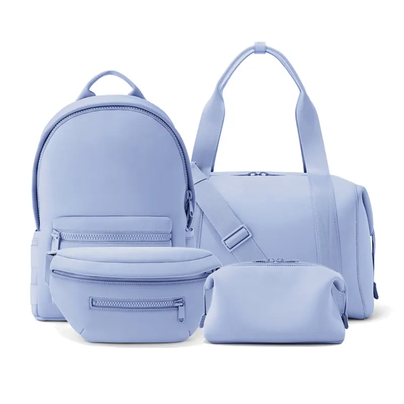 Waterproof Fashion Neoprene Casual Travel Gym bag Man and women Travel handbag set Girl Backpack