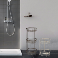 Support au sol 3 niveaux douche Caddy étagère organisateur Spa serviette salle de bain support essentiel étagère de bain pour dessous de plat support