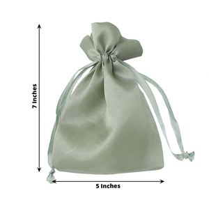 Bolsa de Regalo Personalizada Reutilizable de Satén de Seda con Cordón, para Joyería, Cosméticos, Maquillaje, Celulares, Zapatos, etc. - Product Image 5