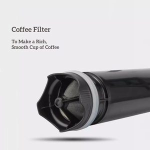 Cafetière à piston manuelle portable Kingze 350 ml, anti-fuite, sans BPA, écologique, pour les trajets quotidiens et le camping - Product Image 3