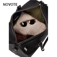 Sac de voyage en cuir PU tendance automne-hiver 2025, motif géométrique, fermeture éclair, portable, haut de gamme, pour week-end