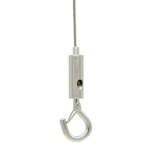 Cable Gripper Fitting Accessories With Safety Copper For Led Lighting Hanging System