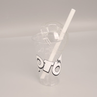 Gobelets jetables écologiques compostables transparents en PET PLA de 12 oz et 16 oz pour boissons froides, biodégradables, recyclables, sans BPA, pour le camping