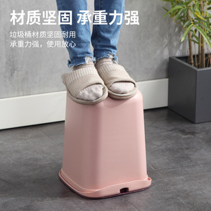 Square Trash Can With Lidless Design For Living Room Kitchen Bathroom Indoor Use - Product Image 2