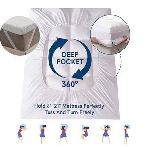 Nệm <span class=keywords><strong>Topper</strong></span> Giường Khách Sạn 70x200 150x200 160x200 tùy chỉnh sợi nhỏ Nệm <span class=keywords><strong>Topper</strong></span> 10cm vua Trắng <span class=keywords><strong>Topper</strong></span> cho nệm - Product Image 4