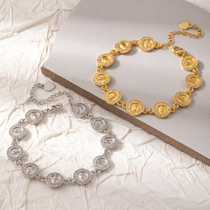 Cadena de cintura de metal dorado para mujer, cinturón geométrico redondo de moda para suéter, joyería decorativa, accesorio de aniversario - Product Image 3