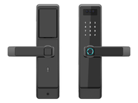 Serrure de porte intelligente à reconnaissance faciale 3D, empreinte digitale, WiFi, application, entrée sans clé, mot de passe, carte, sécurité pour la maison, l'hôtel, vente en gros