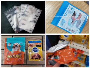 เครื่องทำถุงซิปล็อคแบบตั้งได้ 4 ฟังก์ชั่น สำหรับถุงสูญญากาศแบบเคลือบ PA PET ปิดผนึก 3 ด้าน พร้อมซิปและรูเจาะสำหรับใส่ขนม - Product Image 2