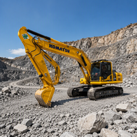 Excavatrice Komatsu PC210LC d'occasion, 95% neuve, 21 tonnes, puissance de 110 kW, capacité de la benne de 1,0 m³, marque japonaise