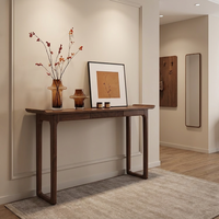 Table d'entrée de luxe minimaliste de style chinois en bois massif de frêne, moderne, nordique, longue, haut de gamme, BANGCHI, écologique