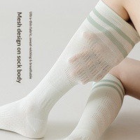 Nouvelles chaussettes de sport professionnelles d'été pour mollets, absorbantes, anti-odeurs, respirantes, antidérapantes, montantes, sans coutures, en polyester
