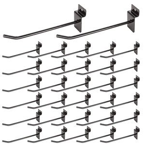 Giá cả cạnh tranh tùy chỉnh công cụ thép cửa hàng Chrome slatwall hiển thị kim loại Pegboard giá rãnh kênh treo móc treo - Product Image 5