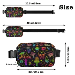 Wholesale Neoprene Waterproof Fitness Fanny Pack <b>Elastic</b> Running <b>Belt</b> Sports Waist Bag Tactical - Product Image 3