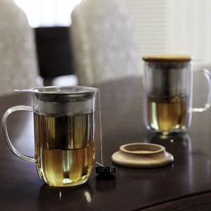 Teiera <span class=keywords><strong>in</strong></span> <span class=keywords><strong>Vetro</strong></span> <span class=keywords><strong>Borosilicato</strong></span> con Infusore <span class=keywords><strong>in</strong></span> Acciaio Inox, Resistente al Calore, 350ml, Ecologica, Fatta a Mano per Casa e Ufficio - Product Image 4