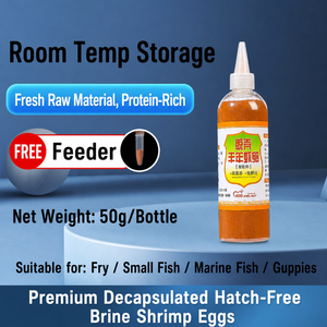 Uova di Artemia Schiuse, Cibo per Pesci Guppy e Betta, Senza Guscio, Alimento Iniziale di Piccole Dimensioni, Potenziatore del Colore per Pesci Tropicali d'Acquario - Product Image 2