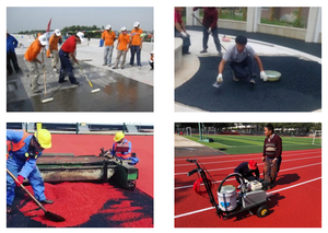 Granuli all'aperto gommati verdi di SBR della pavimentazione del sistema della pista corrente di 0.5mm - 3mm EPDM - Product Image 5