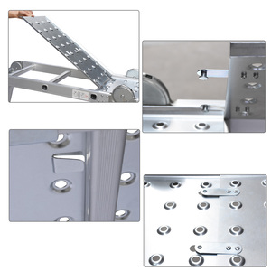 Escalera de paso Escalera de extensión plegable Escalera de aluminio fácil Moderna 4*5 5 metros para <span class=keywords><strong>Lidl</strong></span> Hotel Soporte técnico en línea - Product Image 3