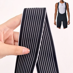 サイクリングビブショーツ肩ベルトウェビングブレースバンド弾性ウエストバンド衣服用ソフト - Product Image 1