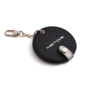 Custom Logo Black Small Round Creative Cosmetic Mirror Single Side <b>Pocket</b> Compact Mirror - Product Image 5